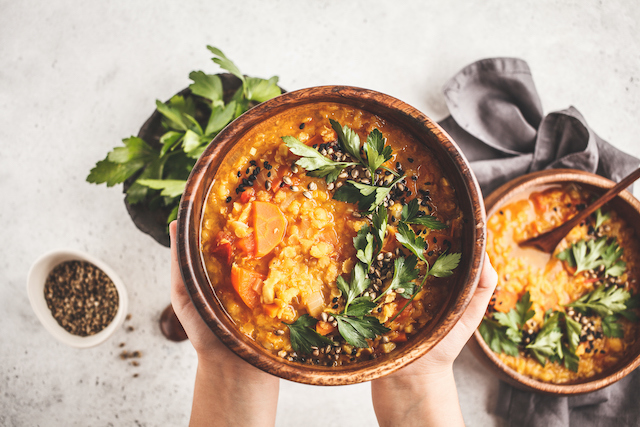 Yellow Indian vegan lentil soup curry, lunch, food, market, Lunch Inspired by Farmers Market Flavors, noodles, recipe, recipes, asianfood, healthy, food, healthydood, panasian, panasian food, nude, nude magazine, lifestyle magazine