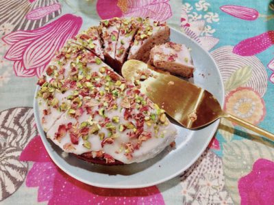 cake recipe, rose water, almonds, cake, sweets, recipe, nude.in, nude, lifestyle, healthy food, food, healthy sweets, dessert, almond dessert, diary free recipe, diary free dessert, diary free sweets