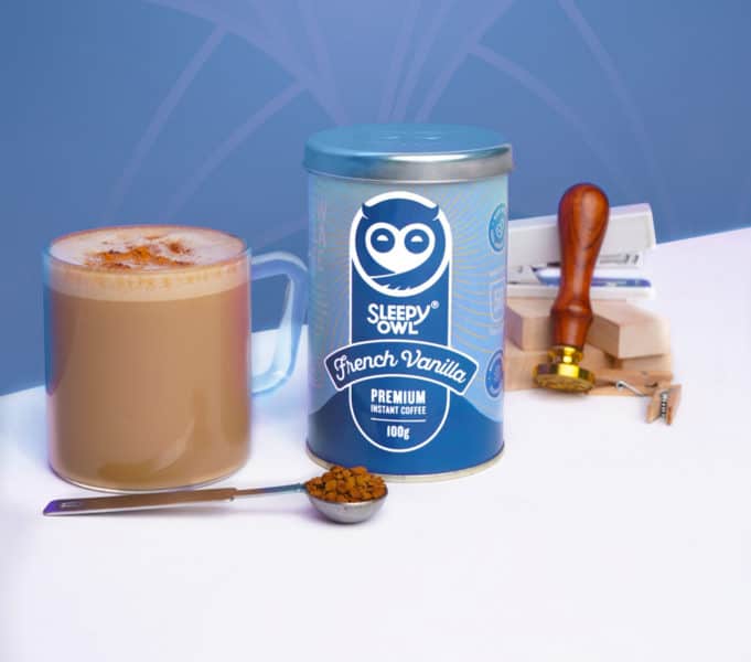 Sleepy Owl - vanilla instant coffee, nmag, nude magazine, lifestyle, wellness, femina, indian lifestyle, coffee, cold coffee, modern india, cool coffee, coffee made in India, 